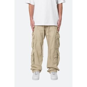 mnml Men's Military Denim Cargo Pants Brown Khaki Mens Size 31 Y2K Casual NWT
